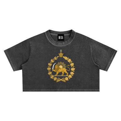 Snow Washed Crop Top