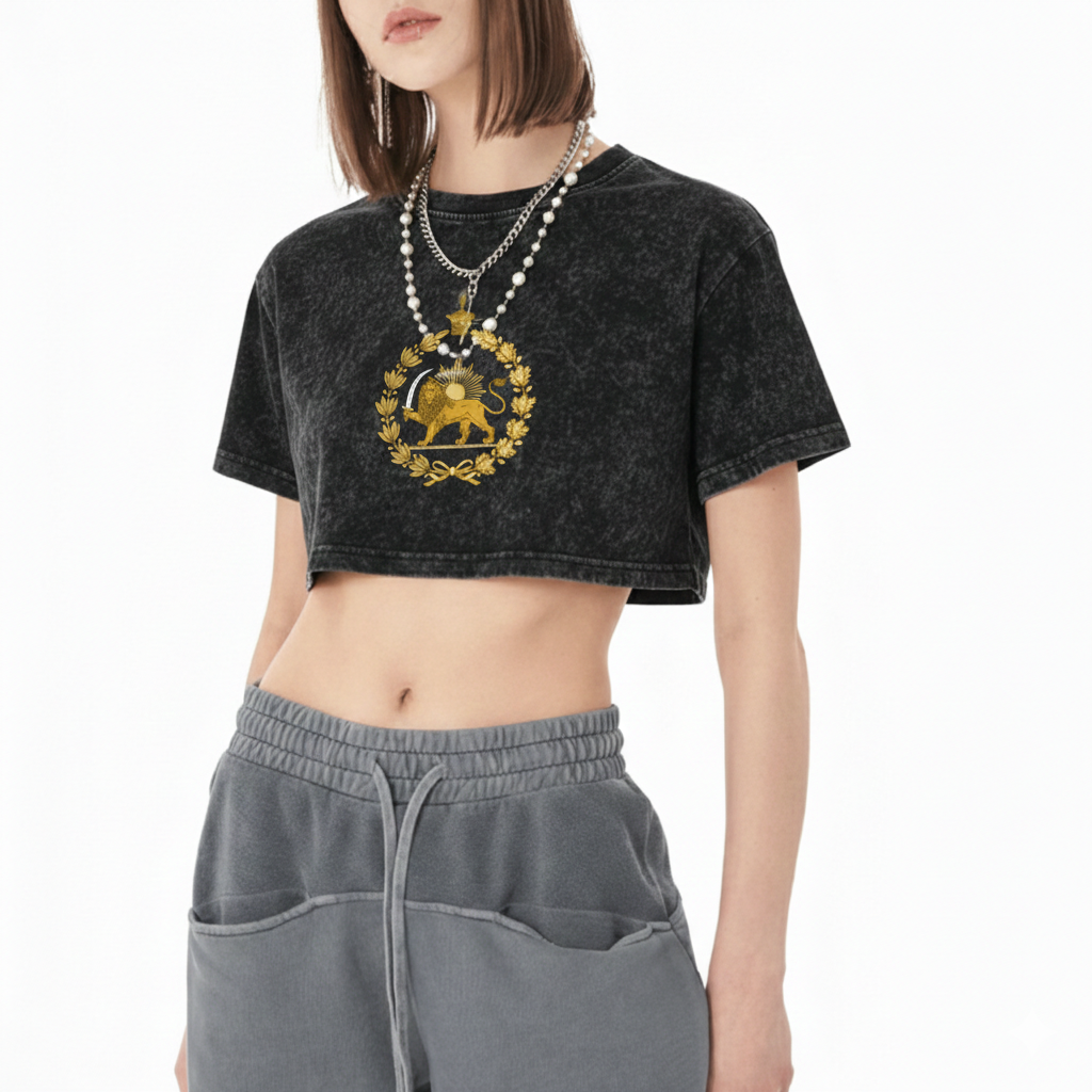 Snow Washed Crop Top