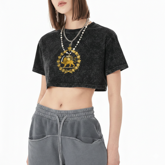 Snow Washed Crop Top