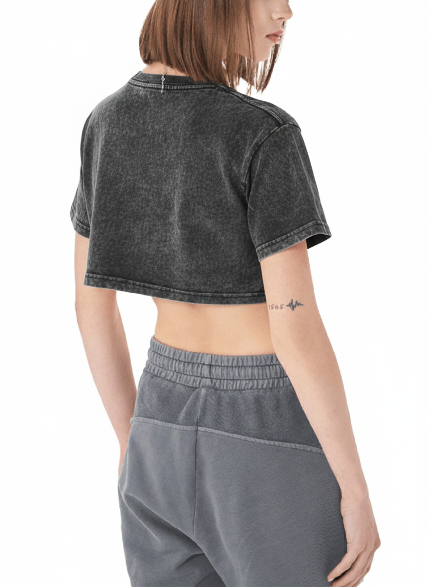 Snow Washed Crop Top