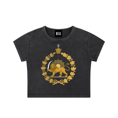 Snow Washed Crop Top